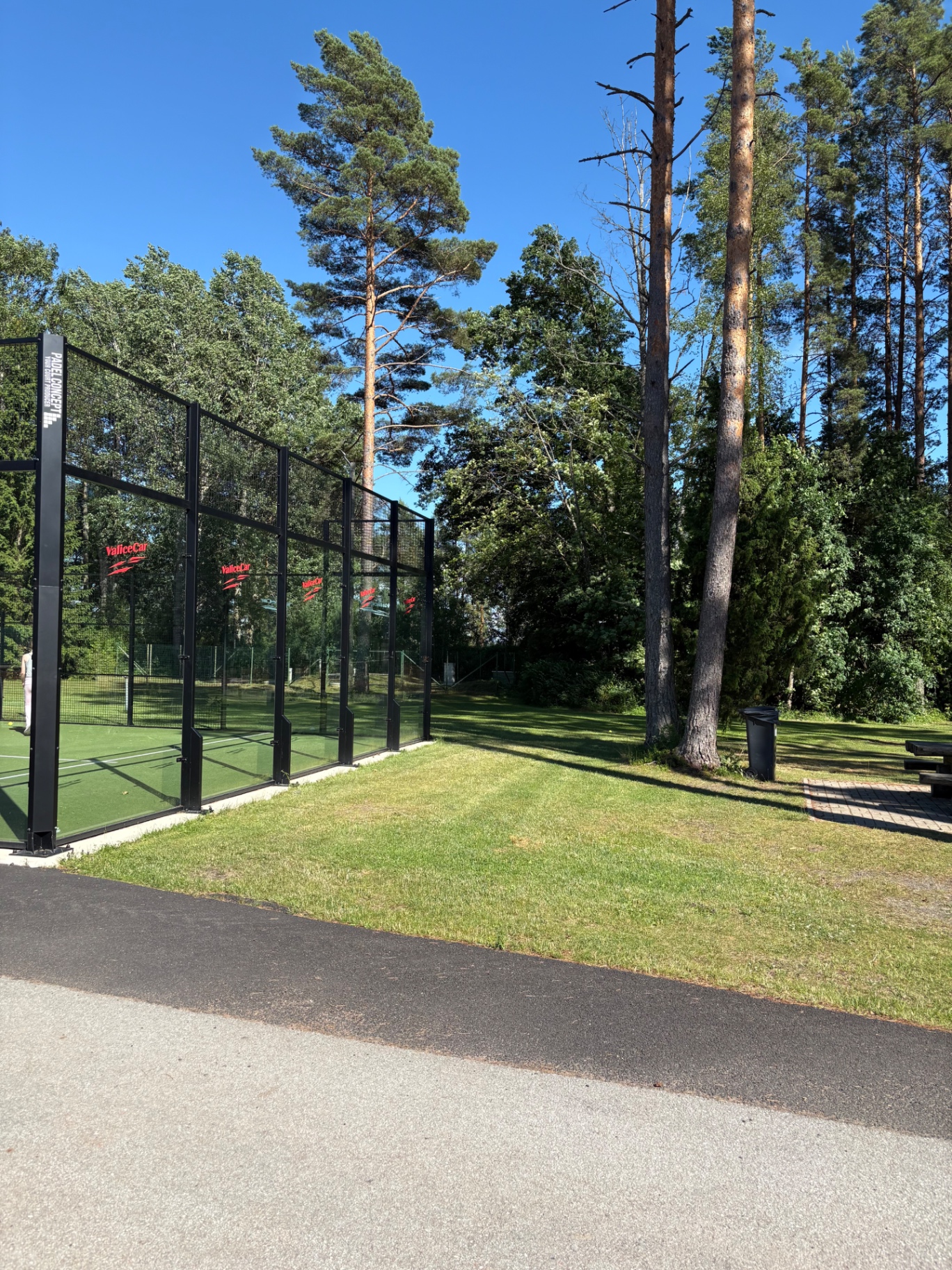 Padel-väljak männimetsas Jõulumäel